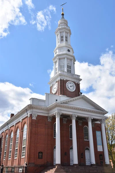 West Hartford Μαΐου Νότια Εκκλησία Της Εκκλησίας Του Hartford Κοννέκτικατ — Φωτογραφία Αρχείου