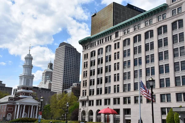 Hartford Mayo Paraguas Fishman Plaza Sede Travelers Insurance Hartford Connecticut — Foto de Stock