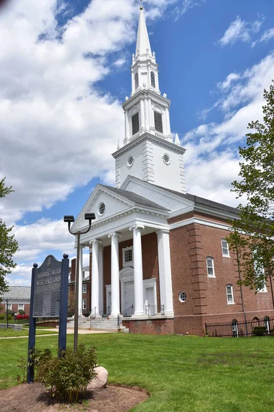 West Hartford Mai Die Erste Church Christ Congregational West Hartford — Stockfoto