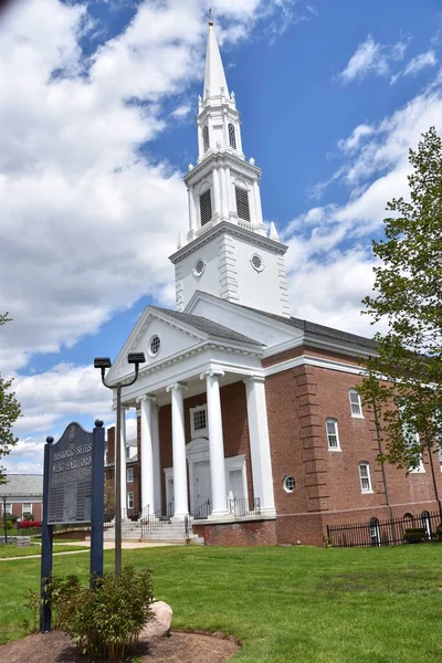 West Hartford Mayo Primera Iglesia Cristo Congregacional West Hartford Connecticut — Foto de Stock