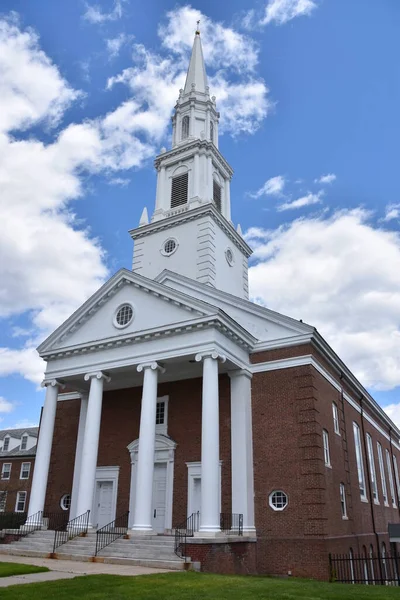 West Hartford Mei Eerste Kerk Van Christus Congregational West Hartford — Stockfoto