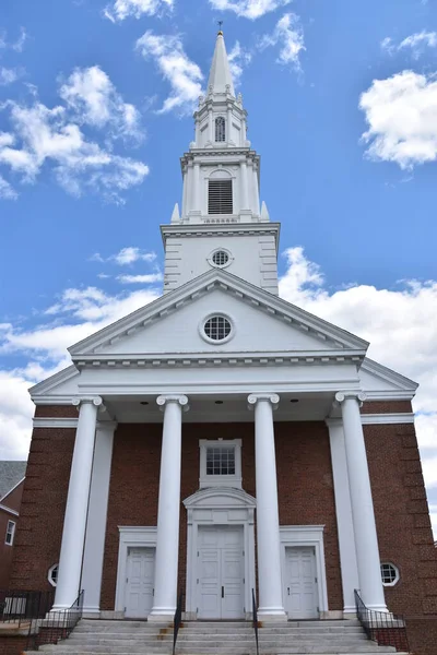 West Hartford Mai Die Erste Church Christ Congregational West Hartford — Stockfoto