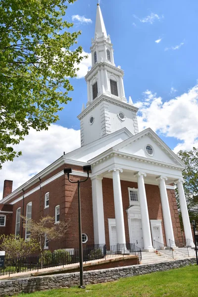 West Hartford Mayo Primera Iglesia Cristo Congregacional West Hartford Connecticut —  Fotos de Stock