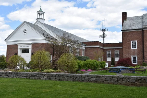 West Hartford Mei Kapel Bij First Church Christ Congregational West — Stockfoto