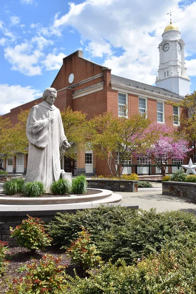 West Hartford Mayo Estatua Noah Webster West Hartford Connecticut Vista —  Fotos de Stock