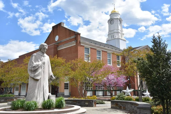 West Hartford Mayo Estatua Noah Webster West Hartford Connecticut Vista — Foto de Stock