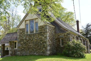 Doğu HADDAM, CT - 17 Mayıs 2020 'de Doğu Haddam, Connecticut' taki St. Stephens Episcopal Kilisesi.