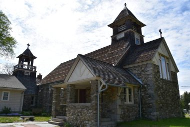 Doğu HADDAM, CT - 17 Mayıs 2020 'de Doğu Haddam, Connecticut' taki St. Stephens Episcopal Kilisesi.