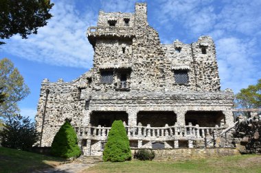 Doğu HADDAM, CT - 16 Mayıs 2020 'de Doğu Haddam, Connecticut' taki Gillette Şatosu Parkı.