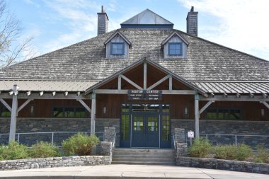 Doğu HADDAM, CT - 16 Mayıs 2020 'de Doğu Haddam, Connecticut' taki Gillette Şatosu Parkı.