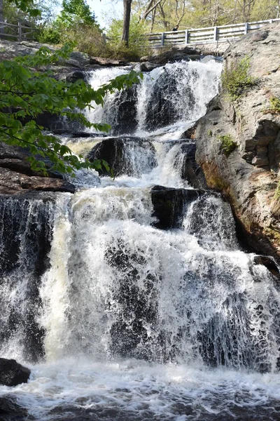 Chapman Falls Devils Hopyard State Park East Haddam Connecticut — Fotografia de Stock