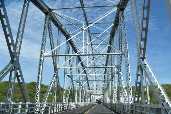 Most Huśtawkowy East Haddam Connecticut — Zdjęcie stockowe