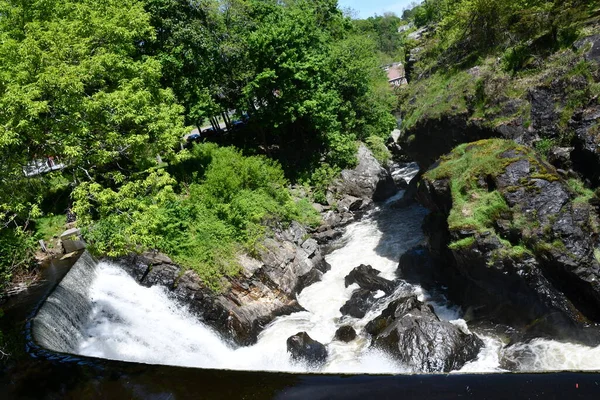 Salto Indiano Yantic Falls Norwich Connecticut — Fotografia de Stock