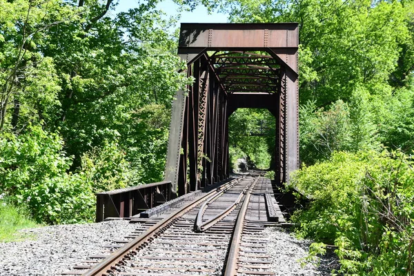 Central Vermont Railroad Bridge Indian Leap Yantic Falls Norwich Connecticut — Foto de Stock