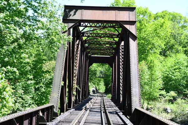 Central Vermont Railroad Bridge Bei Indian Leap Bei Yantic Falls — Stockfoto