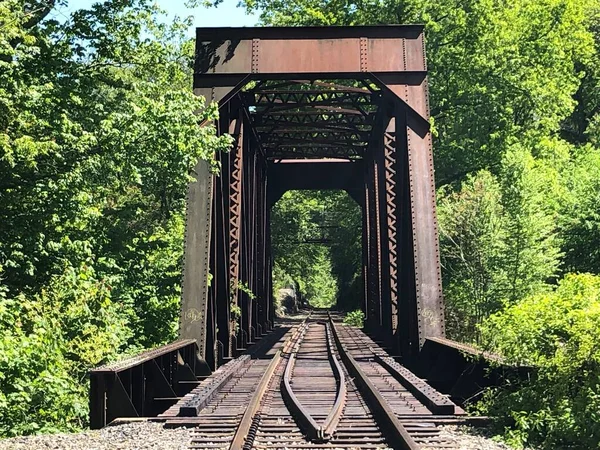 Central Vermont Railroad Bridge Indian Leap Yantic Falls Norwich Connecticut — Stock Photo, Image