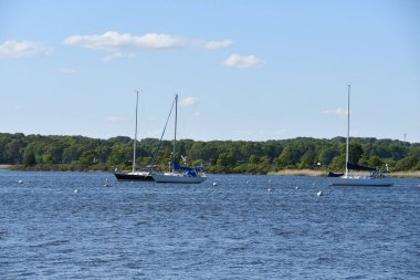 Old Sacbrook, CT - 30 Mayıs 2021 'de Connecticut' ta Old Saybrook Point Inn ve Marina 'da görüldü..
