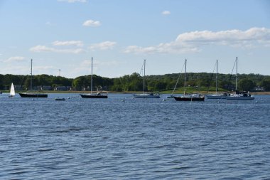 Old Sacbrook, CT - 30 Mayıs 2021 'de Connecticut' ta Old Saybrook Point Inn ve Marina 'da görüldü..