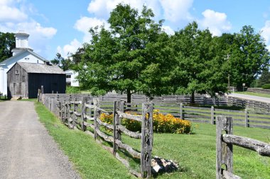 COOPERSTOWN, NY - 24 Temmuz 2021 'de Cooperstown, New York' taki Çiftçi Müzesi 'nde görüldüğü gibi.