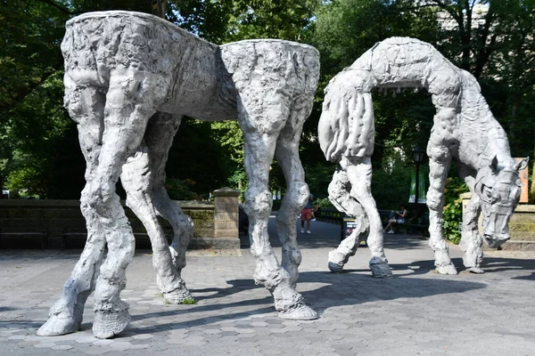 New York Jul Paarden Sculptuur Van Jean Marie Appriou Bij — Stockfoto