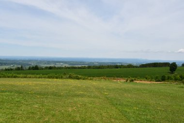 New York 'un kuzeyindeki Cherry Valley' den Mohawk Vadisi manzarası
