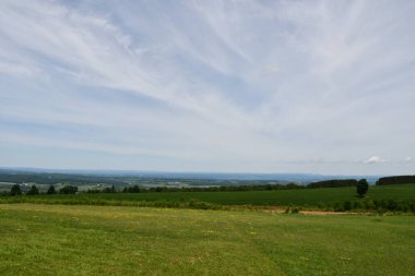 New York 'un kuzeyindeki Cherry Valley' den Mohawk Vadisi manzarası