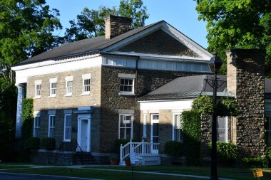 COOPERSTOWN, NY - 24 Temmuz 2020 'de Cooperstown, New York' ta ana cadde.