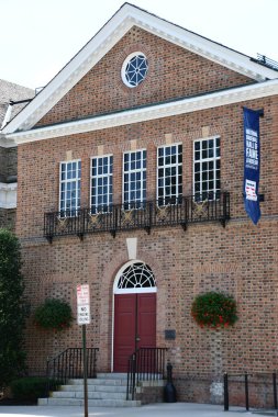COOPERSTOWN, NY - 25 Temmuz 2020 'de Cooperstown, New York' ta National Baseball Hall of Fame.