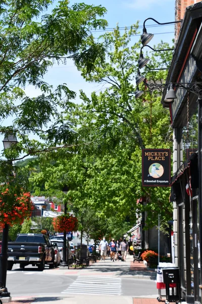 Cooperstown Jul Main Street Cooperstown New York State Seen July — Stock Photo, Image