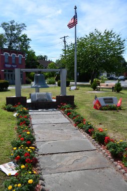 KINGSTON, NY - 26 Temmuz 2021 'de Kingston, New York' taki İtfaiyeciler Parkı.