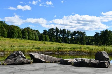 ANNANDALE-ON-HUDSON, New York - 30 Ağustos 2020 'de İzlandalı ressam Olafur Eliasson tarafından Bard College, Annandale-On-Hudson, New York' ta oluşturulan Gerçeklik Parlamentosu.