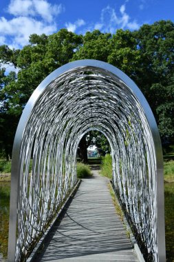 ANNANDALE-ON-HUDSON, New York - 30 Ağustos 2020 'de İzlandalı ressam Olafur Eliasson tarafından Bard College, Annandale-On-Hudson, New York' ta oluşturulan Gerçeklik Parlamentosu.