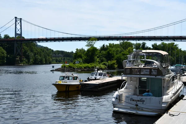 Kingston Jul Boote Auf Dem Hudson River Kingston New York — Stockfoto