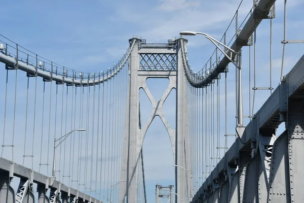 Poughepsie Jul Міст Мід Хадсона Покіпсі Штат Нью Йорк Видно — стокове фото