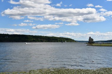 Kingston, New York 'taki Hudson Nehri' ndeki Rondout Deniz Feneri