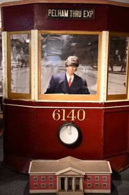 KINGSTON, NY - 23 AUG: New York Kingston, New York 'taki Trolley Müzesi, 23 Ağustos 2020' de görüldüğü gibi.