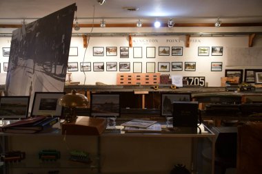 KINGSTON, NY - 23 AUG: New York Kingston, New York 'taki Trolley Müzesi, 23 Ağustos 2020' de görüldüğü gibi.