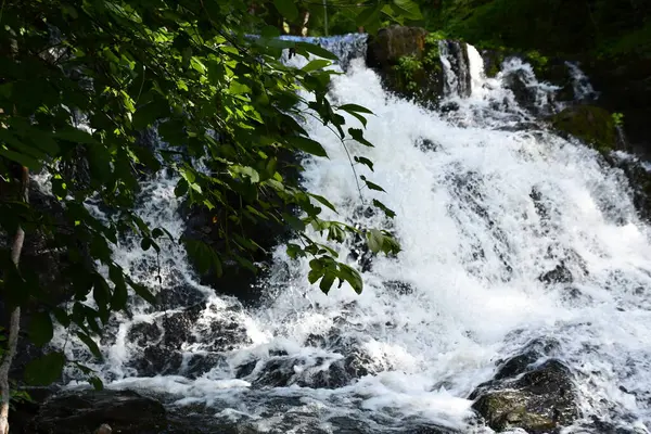 Annandale Hudson Agosto Cascada Zabriskies Annandale Hudson Nueva York Visto — Foto de Stock