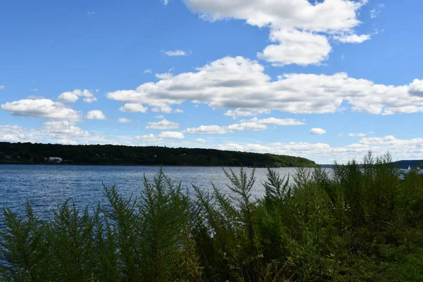 Utsikt Från Kingston Point Rotary Park Kingston New York — Stockfoto