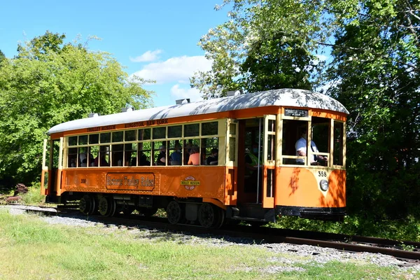 Kingston Aug Johnstown Traction Company Trolley 358 Trolley Museum New — Stock fotografie