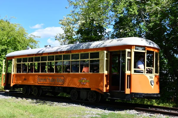 Kingston Aug Johnstown Traction Company Trolley 358 Trolley Museum New — Stock fotografie