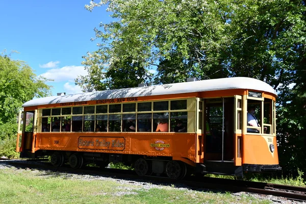 Kingston Aug Johnstown Traction Company Trolley 358 Trolley Museum New — 스톡 사진