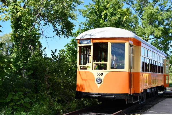 Kingston Agosto Johnstown Traction Company Trolley 358 Trolley Museum New —  Fotos de Stock