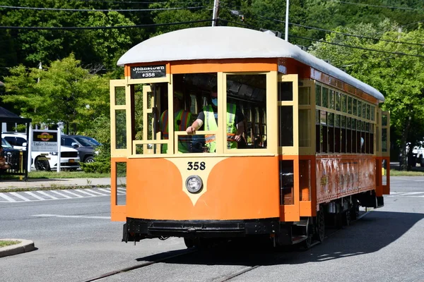 Kingston Aug Johnstown Traction Company Trolley 358 Trolley Museum New — Stock fotografie