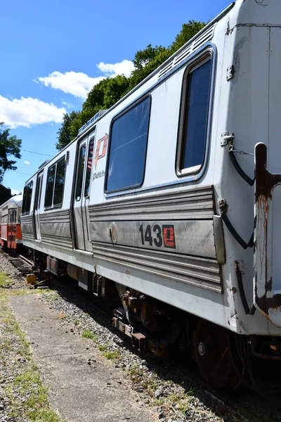 Kingston Ago Autoridad Portuaria Trans Hudson Coche 143 Trolley Museum —  Fotos de Stock