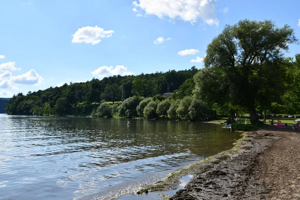 Cooperstown Jul Glimmerglass State Park Vid Sjön Otsego Cooperstown New — Stockfoto