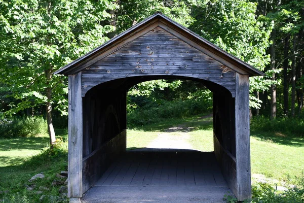 Hyde Hall Overdekte Brug Cooperstown New York — Stockfoto