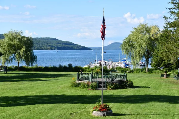 Cooperstown Jul View Otsego Lake Lakefront Park Cooperstown New York — Stock Photo, Image