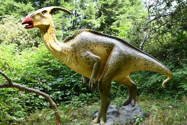 Katonah Aug Dinosaur Garden Lasdon Park Arsurgtum New York Katonah — 스톡 사진