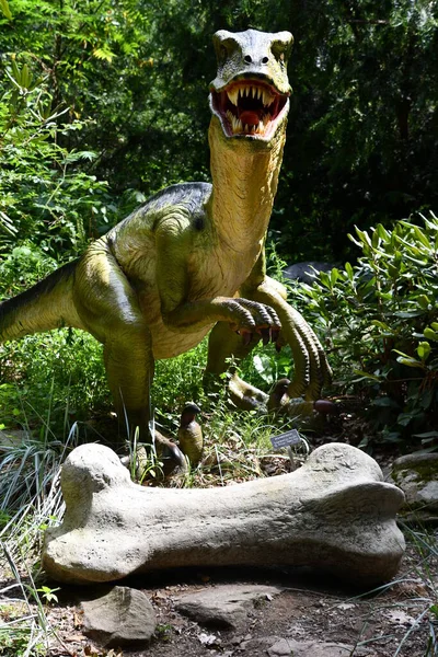 Katonah Aug Dinosaur Garden Lasdon Park Arsurgtum New York Katonah — 스톡 사진